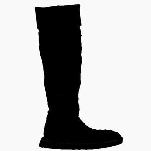 Ugg Classic Cardi Cabled Knit Boots Womens 7 Black Tall Warm Cozy